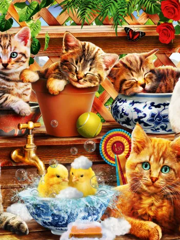 Produit Kittens in the Potting Shed Image