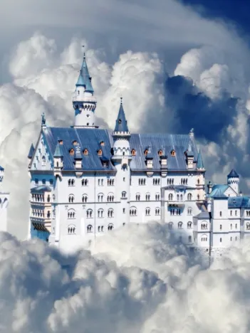 Produit Neuschwanstein Castle in Clouds Image