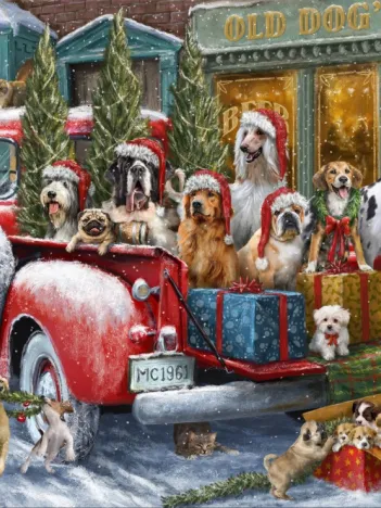 Produit Dogs on Truck Image