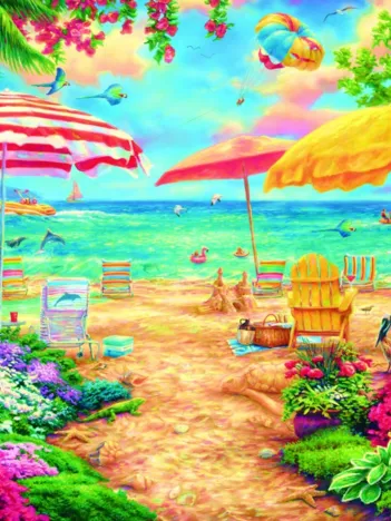 Produit Chuck Pinson - A Perfect Day at the Beach Image