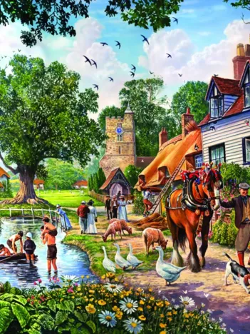 Produit A Village in Summer Image