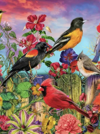 Produit Birds and Blooms Garden Image