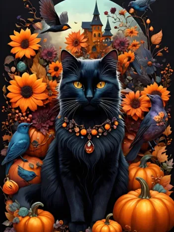 Produit Autumn Cat Image