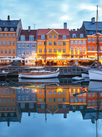 Produit Nyhavn à la Tombée de la Nuit - Copenhague Image
