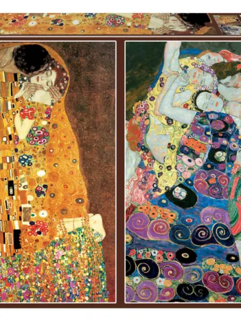 Produit 2 Puzzles - Le Baiser & La Vierge. Gustav Klimt Image