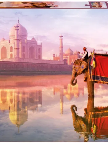 Produit Elephant at Taj Mahal Image