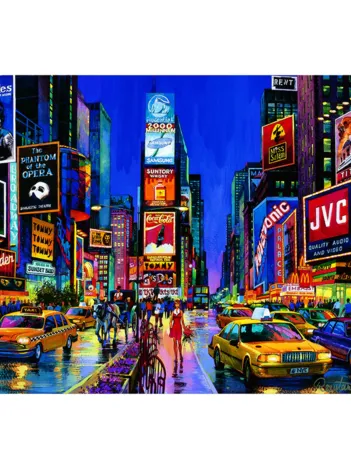 Produit Puzzle Lumineux la Nuit - Times Square Image