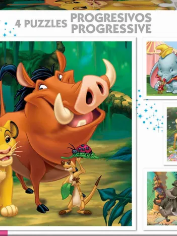 Produit 4 Puzzles Progressifs - Disney Image