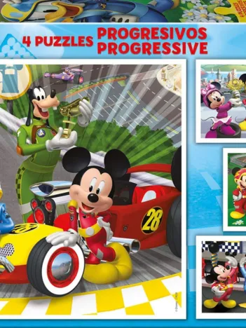 Produit 4 Puzzles - Mickey and the Roadster Racers Image