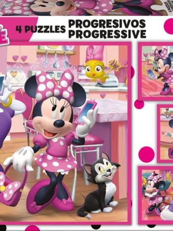 Produit 4 Puzzles Progressifs - Minnie Image