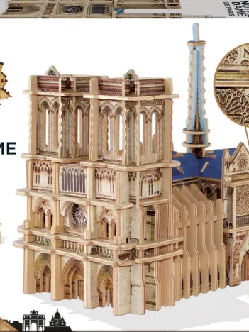 Produit Puzzle 3D en Bois - Notre Dame de Paris Image