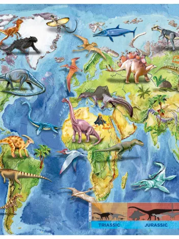 Produit Mappemonde Dinosaures Image