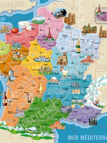 Produit Départements et Régions de La France Image