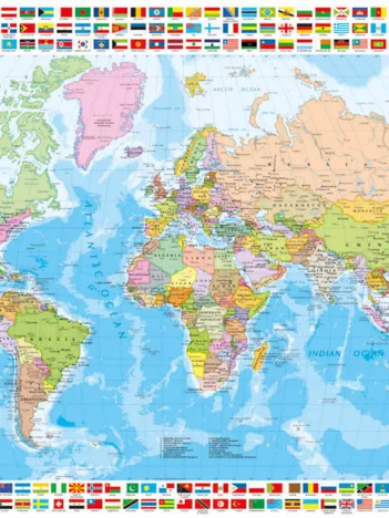 Produit Carte du monde politique Image