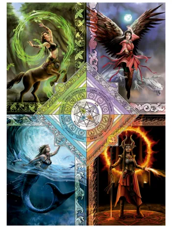 Produit Elemental Magic Star Chart. Anne Stokes Image