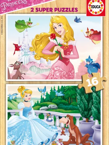Produit 2 Puzzles en Bois - Princesses Disney Image