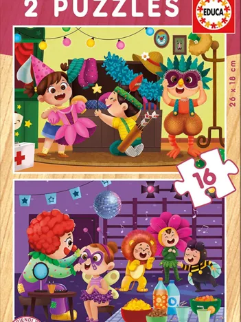 Produit 2 Puzzles en Bois - Fête Costumée Image
