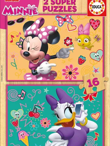 Produit 2 Puzzles en Bois - Minnie Image