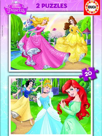 Produit 2 Puzzles - Disney Princess Image