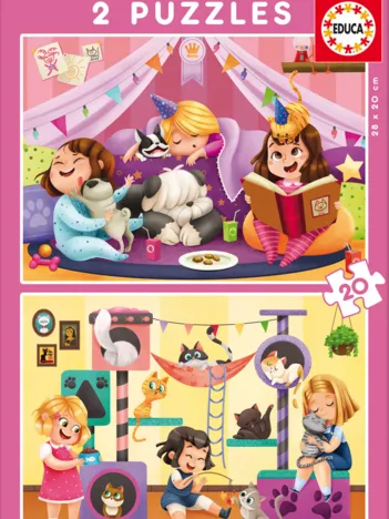 Produit 2 Puzzles - Pijama Party Image