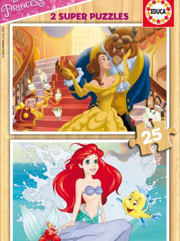 Produit 2 Puzzles en Bois - Princesses Disney Image