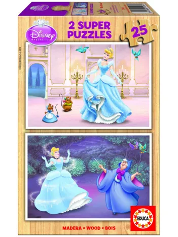 Produit 2 Puzzles en Bois - Princesses Disney : Cendrillon Image