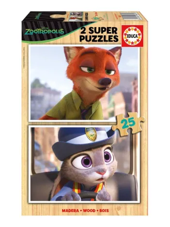 Produit 2 Puzzles en Bois - Zootropolis Image