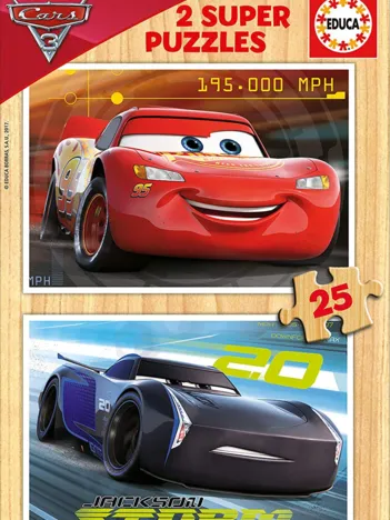 Produit 2 Puzzles en Bois - Cars Image