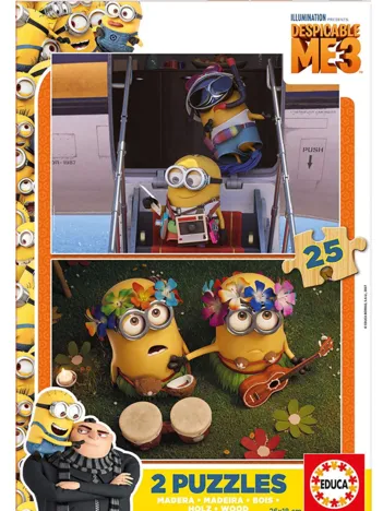 Produit 2 Puzzles en Bois - Minions Image