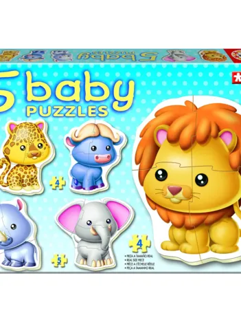 Produit 5 Puzzles Baby - Les animaux sauvages Image