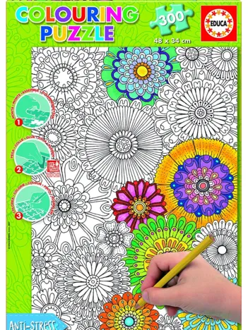 Produit Puzzle à Colorier - Jolies Fleurs Image