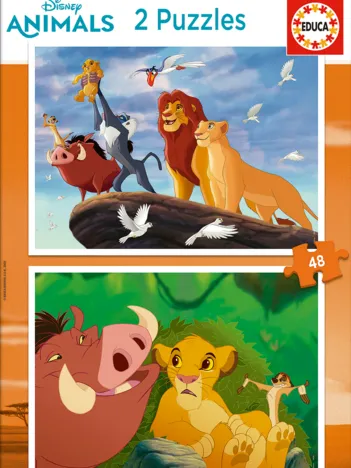 Produit 2 Puzzles - The Lion King Image