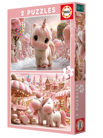 Produit 2 Puzzles - Licornes Sucrées Image