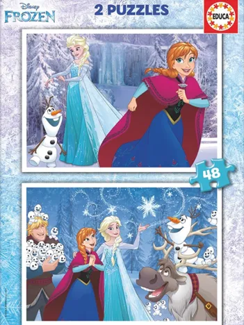 Produit 2 Puzzles - La Reine des Neiges Image