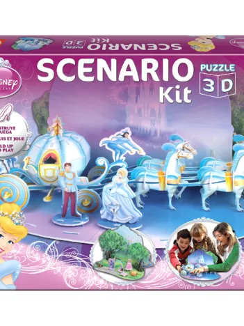 Produit Construis et Joue : Puzzle Scénario 3D - Cendrillon Image