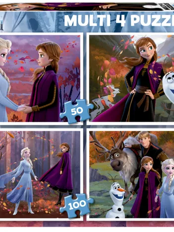 Produit 4 Puzzles Multi - La Reine des Neiges 2 Image
