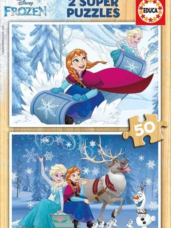 Produit 2 Puzzles en Bois - La Reine des Neiges Image