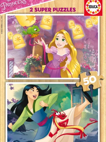 Produit 2 Puzzles en Bois - Princesses Disney Image