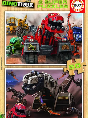 Produit 2 Puzzles en Bois - Dreamworks - Dinotrux Image