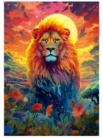 Produit Regard Majestueux du Lion Image