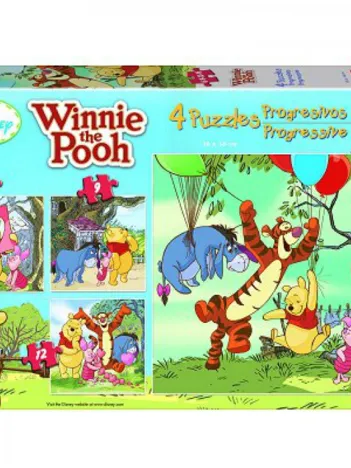 Produit 4 Puzzles Progressifs - Winnie l'Ourson Image