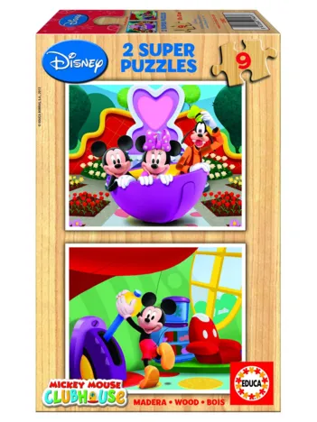 Produit 2 Puzzles en bois - Le  Club de Mickey Image