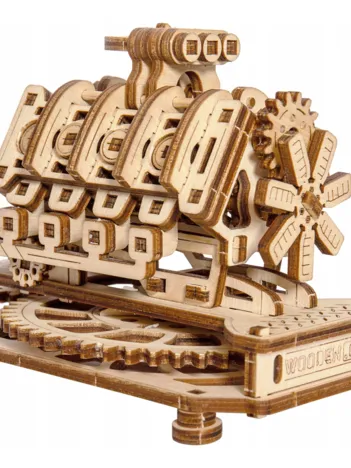 Produit Puzzle 3D en Bois - Moteur V8 Image