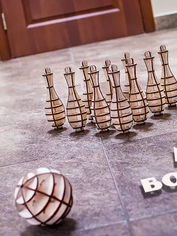 Produit Puzzle 3D en Bois - Mini Bowling Image