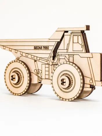 Produit Puzzle 3D en Bois - Belaz 2D Image
