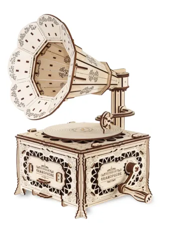 Produit Puzzle 3D en Bois - Gramophone Image