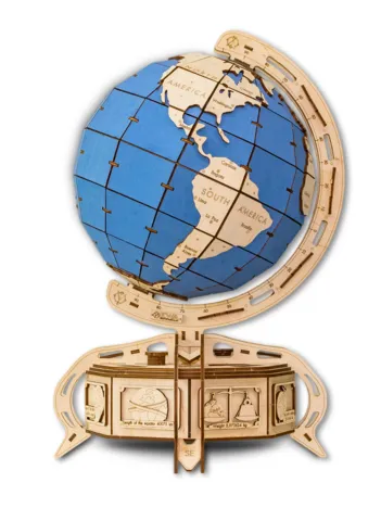 Produit Puzzle 3D en Bois - Globe Bleu Image