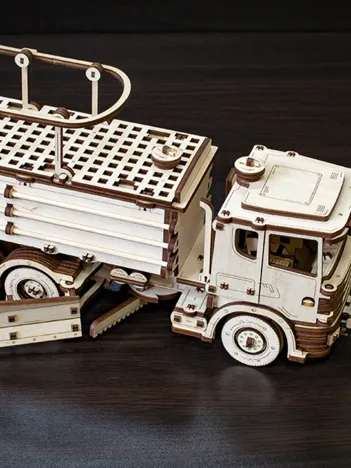 Produit Puzzle 3D en Bois - Chasse-Neige Image