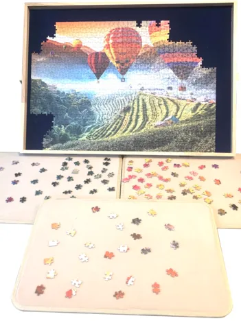 Produit Luxe Puzzle Table - 100 à 1500 Pièces + 3 Plateaux de Tri Image