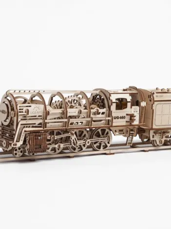 Produit Puzzle 3D en Bois - Steam Locomotive with Tender Image